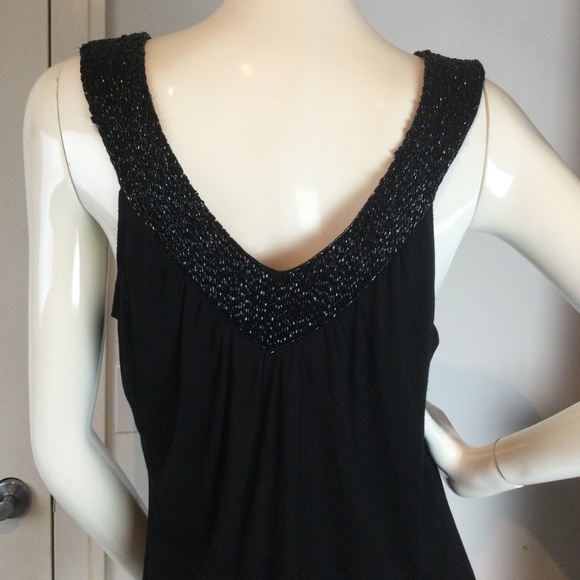 Matty M beaded v-neck front and back large - Picture 4 of 6